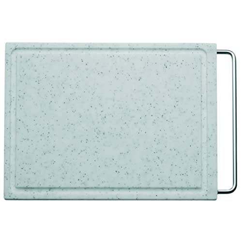 WMF Schneidebrett Kunststoff 36 x 27 cm, rechteckig, Küchenbrett Kunststoff, Tranchierbrett mit Saftrillen, praktischer Griff, spülmaschinengeeignet, klingenschonend von WMF