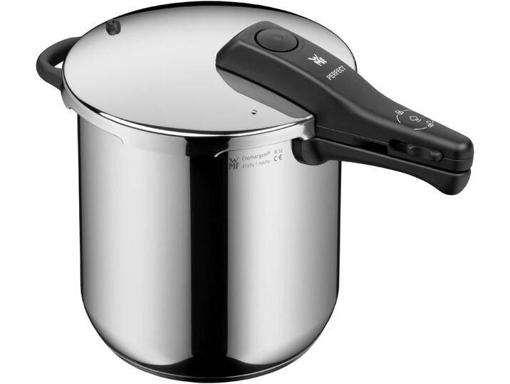 WMF Schnellkochtopf Perfect Dampfkochtopf, Edelstahl, Kochanzeige, Sicherheitssystem, einfache Reinigung, silberfarben von WMF