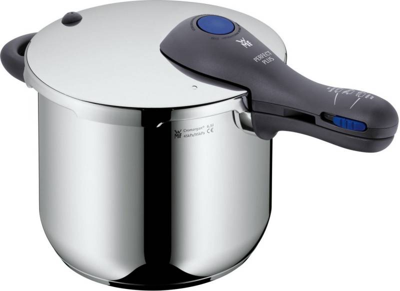 WMF Schnellkochtopf Perfect Plus, Cromargan® Edelstahl Rostfrei 18/10, Dampfkochtopf mit abnehmbarem Deckelgriff, Induktion von WMF