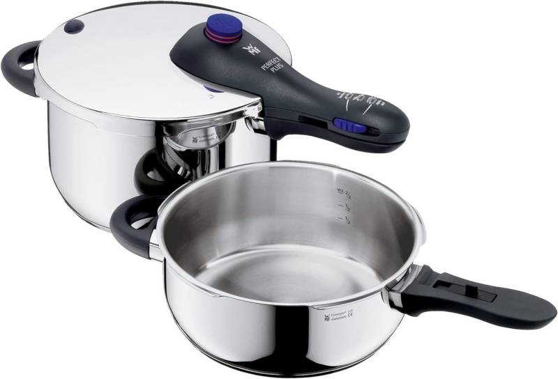 WMF Schnellkochtopf WMF Schnellkochtopf Perfect Plus, Cromargan (3-tlg) 4,5L und 3L, (3-tlg) von WMF