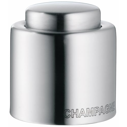WMF Clever&More Sektverschluss mit Aufschrift 3,5 cm, Champagner Verschluss, Sektflaschenverschluss, Cromargan Edelstahl mattiert, Flaschenverschluss WMF Clever&More Sektverschluss mit Aufschrift 3,5 cm, Champagner Verschluss, Sektflaschenverschluss, Cromargan Edelstahl mattiert, Flaschenverschluss von WMF