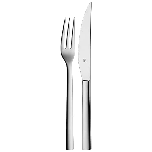 WMF Nuova Steakbesteck 2-teilig, für 1 Person, Steakgabel, Steakmesser, Cromargan Edelstahl poliert, spülmaschinengeeignet WMF Nuova Steakbesteck 2-teilig, für 1 Person, Steakgabel, Steakmesser, Cromargan Edelstahl poliert, spülmaschinengeeignet von WMF
