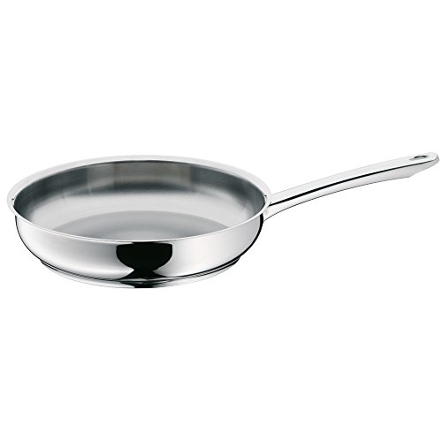 WMF Profi Bratpfanne Edelstahl 20 cm Induktion, Edelstahlpfanne 20 cm unbeschichtet, Cromargan Edelstahl, backofenfest von WMF