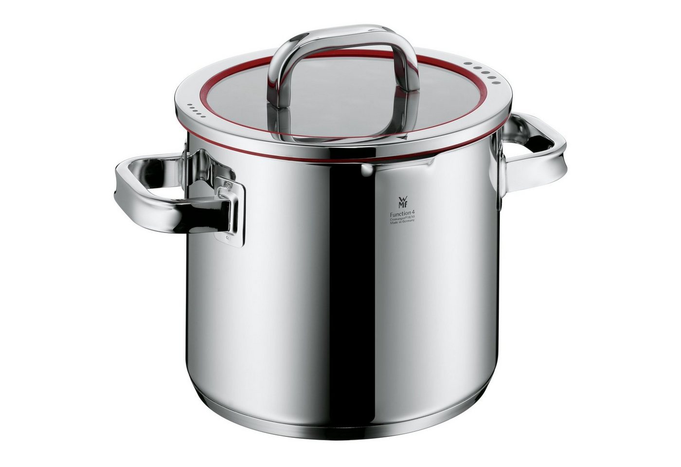WMF Suppentopf Function 4, Cromargan® Edelstahl rostfrei 18/10 (1-tlg., 1x Gemüsetopf mit Deckel 20 cm (Volumen 5,3l, Höhe 17,5 cm), - optimal für Herdplatten mit Ø 18 cm von WMF