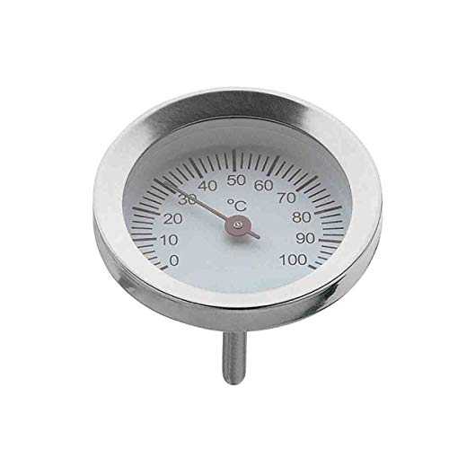 WMF Vitalis Thermometer groß, Ersatzteil für Dampfgarer Glasdeckel rund, Thermometer Küche, Cromargan Edelstahl poliert, backofenfest von WMF