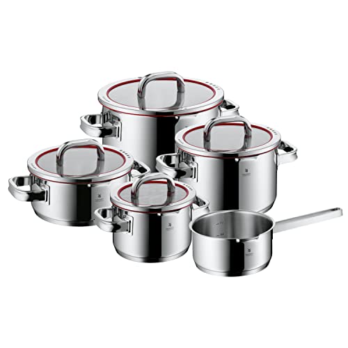 WMF Function 4 Topfset Induktion 5-teilig, Glasdeckel mit 4 Abgießfunktionen, Cromargan Edelstahl poliert, Induktions Töpfe Set, Innenskalierung WMF Function 4 Topfset Induktion 5-teilig, Glasdeckel mit 4 Abgießfunktionen, Cromargan Edelstahl poliert, Induktions Töpfe Set, Innenskalierung von WMF