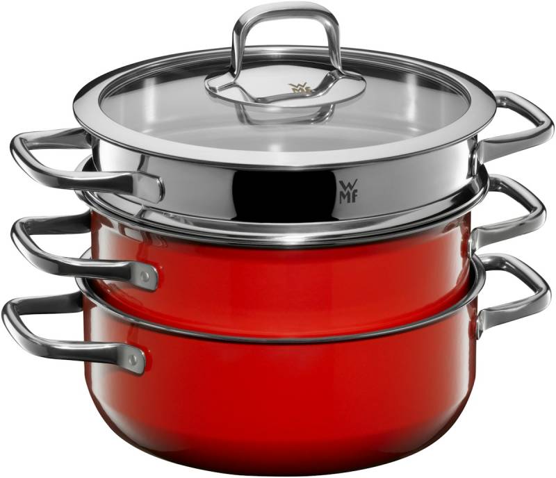 WMF Topf-Set Fuisontec Compact Red 3-tlg. von WMF
