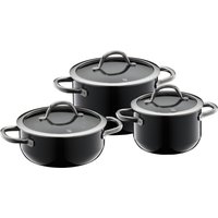 WMF Topf-Set "Fusiontec Inspire", Silargan, (Set, 3 tlg., 2x Fleischtopf mit Deckel 16 cm, 20 cm, 1x Bratentopf mit Deckel 20 cm), Made in Germany von WMF