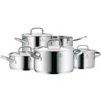 WMF Topf-Set "Gourmet Plus", 5-teiliges Induktions Töpfe Set unbeschichtet mit Metalldeckel, Cromargan Edelstahl Rostfrei 18/10, für alle Herdarten geeignet von WMF