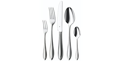 WMF Verona Besteck Set 6 Personen, 30 teilig, Monobloc-Messer, Cromargan Edelstahl poliert, glänzend, spülmaschinengeeignet von WMF