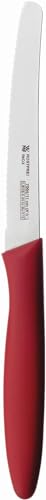 WMF Brotzeitmesser 23 cm, Brötchenmesser Doppelwellenschliff, Frühstücksmesser aus Spezialklingenstahl, Kunststoffgriff, rot WMF Brotzeitmesser 23 cm, Brötchenmesser Doppelwellenschliff, Frühstücksmesser aus Spezialklingenstahl, Kunststoffgriff, rot von WMF