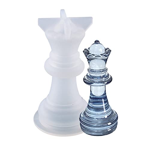 3D internationale Schachfiguren Epoxidharzform DIY handgemachte Handwerk Gusswerkzeuge von WMFASBAG