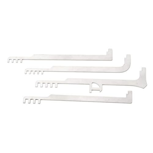 4PCS Fire Service Metall Tood Tool Edelstahl Ergonomische Lock -Pick -Werkzeug Leichte Brandbekämpfung Reparaturkammpicks for Feuerwehrleute EMS -Personal von WMFASBAG
