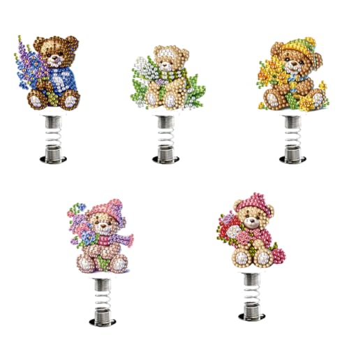 5pcs 2d flach tierische Acryl -Dekor DIY Malerei Shake Ornamente (GNOME) von WMFASBAG