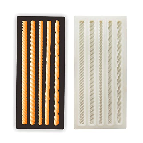 Dessert Schokoladenform Silikon Lange Streifen Spitze Form DIY Stricken Fondant Kuchen Formen for Cupcake Topper Dekoration von WMFASBAG