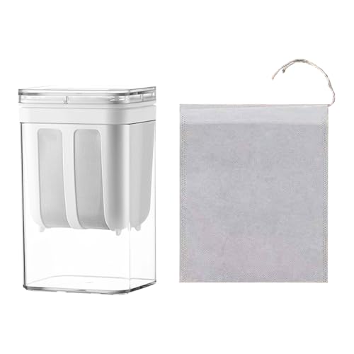 Joghurtsieb 1100 ml Multi -Joghurthersteller -Seger mit feiner Mesh -Beutel und Deckel griechischer Joghurtmaschin von WMFASBAG
