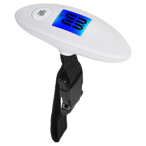 Luggage Scale Handheld Mini Pocket Scale LCD -Display zum Wiegen (weiß) von WMFASBAG