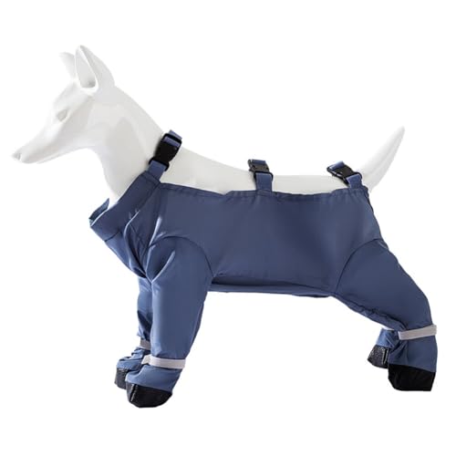 Schmutzfeste Hundespannstiefel mit Kabelbaum for kleine bis mittlere Hunde (grau) von WMFASBAG