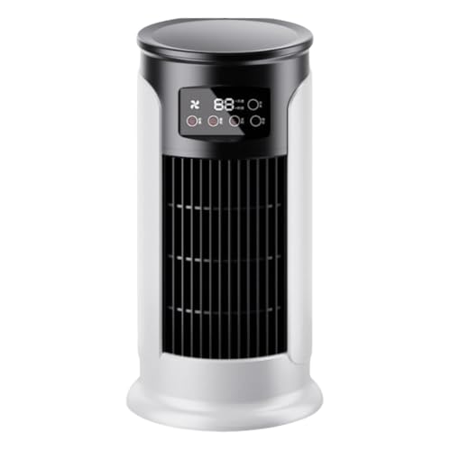 Tragbarer Tower -Lüfter mit 6 Geschwindigkeiten cooler Nebel und 6H Timer Desk Lüfter Stand Lüfter Desktop -Lüfter for Schlafzimmer Wohnzimmer Büro von WMFASBAG