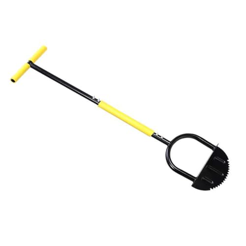 WMFASBABSBAG ERRAGED Schalter SCHAFTSUSHOVEL mit T-Grip-Halbmond-Gras-Sägemutter-Kleidung for Innenhöfe Einfahrten von WMFASBAG