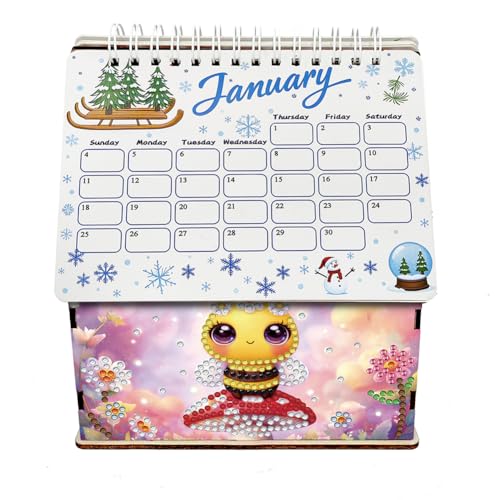 WMFASBAG 2026 Kalender Malerei Kit Biene Diy Art Desk Kalender von WMFASBAG