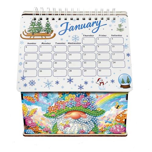 WMFASBAG 2026 Kalender Malerei Kit Gnome DIY Art Desk Kalender von WMFASBAG