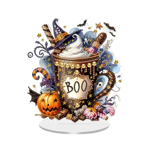 WMFASBAG 2D Flat Halloween DIY Maltes Desktop Ornament Kit for Dekor (Dessert) von WMFASBAG