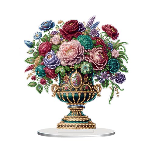 WMFASBAG 2D Flat Vase DIY Desktop Art Kits Malerei Desktop Ornamente Kit Kit von WMFASBAG