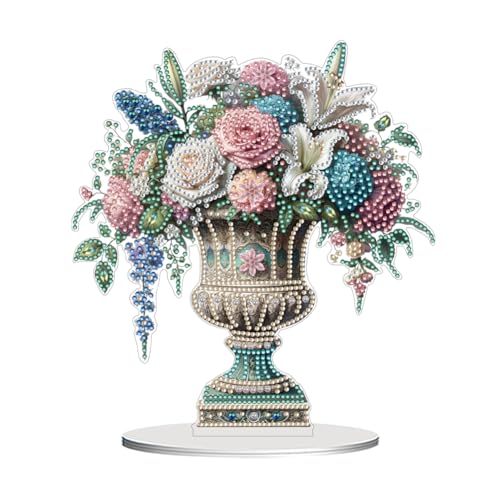 WMFASBAG 2D Flat Vase DIY Desktop Art Kits Malerei Desktop Ornamente Kit Kit von WMFASBAG