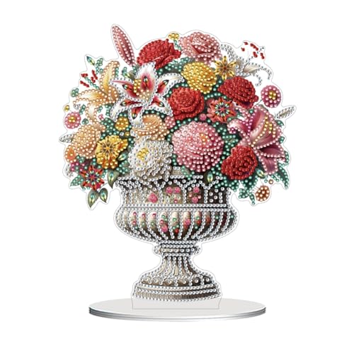 WMFASBAG 2D Flat Vase DIY Desktop Art Kits Malerei Desktop Ornamente Kit Kit von WMFASBAG