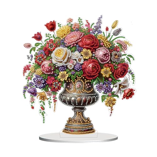 WMFASBAG 2D Flat Vase DIY Desktop Art Kits Malerei Desktop Ornamente Kit Kit von WMFASBAG