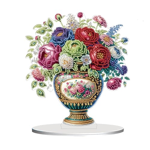 WMFASBAG 2D Flat Vase DIY Desktop Art Kits Malerei Desktop Ornamente Kit Kit von WMFASBAG