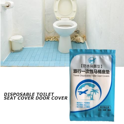 WMFASBAG 50 PCs Einweg -Toilettensitzabdeckung Reise -Reise -Zubehör for Erwachsene Toilettenabdeckung Einweg -Reise -Packungstoilettensitze for tragbare Töpfchen -Toiletten for Flugzeuge Campi von WMFASBAG