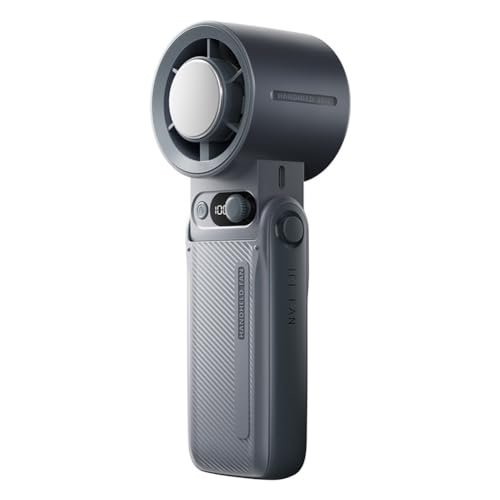 WMFASBAG 6000 mA Handheld -Lüfter wiederaufladbarer Mini -Lüfter for Schlafzimmer Heim und Büro (schwarz) von WMFASBAG