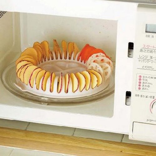 WMFASBAG DIY Obst Crisp Chip Maker Plastikmikrowelle Ofen Küchen Backplatte Leichte hausgemachte Backblech -Werkzeuge von WMFASBAG