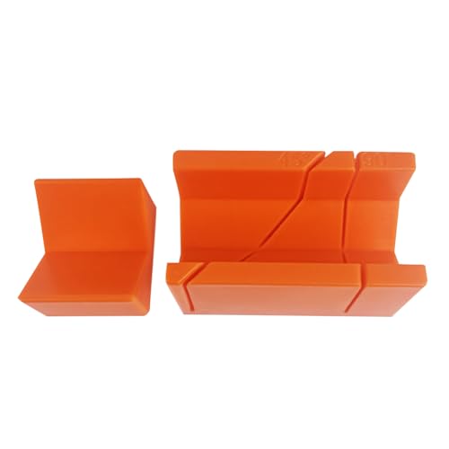 WMFASBAG Gehrer Sägekasten Holz Schneidbox Multifunktion 45/90 Grad Gehrung Box präzise Winkelschlitztyp Plastik Sägenschachtel for Holzbearbeitung Schraft Carpentry von WMFASBAG