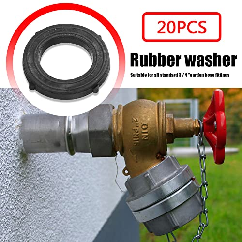 WMFASBAG Robuste Gummidichtungen, 20 Stück, Gartenschlauch-Unterlegscheiben, for 3/4 Zoll Gartendusche WMFASBAG Robuste Gummidichtungen, 20 Stück, Gartenschlauch-Unterlegscheiben, for 3/4 Zoll Gartendusche von WMFASBAG