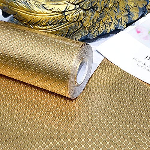 Möbel Folie selbstklebend Gold Blatt Selbstklebende Verdickte Dekorfolie Klebefolie Aufkleber für Schrank Tische Küche Schlafzimmer Wasserdicht 60X300cm von WMHDSJ