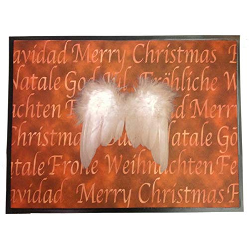 Schuhunterlage Fußmatte - Weihnachten - Angel Wings 45x60 cm Weihnachtsdekoration von WMK