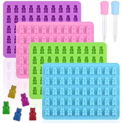 WMKGG Mini-Gummibär-Form, 4 Stück, 1 ml, Gummibärchen-Formen, Silikon, Schokolade, Obst, Süßigkeiten, Gummibärchen mit 2 Pipetten WMKGG Mini-Gummibär-Form, 4 Stück, 1 ml, Gummibärchen-Formen, Silikon, Schokolade, Obst, Süßigkeiten, Gummibärchen mit 2 Pipetten von WMKGG
