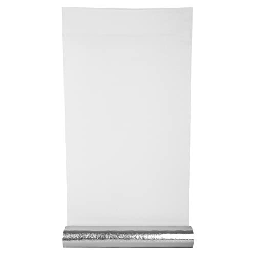 3D Selbstklebend Tapete,0.5X10M Wandpapier Ziegel Aluminiumfolie Isolierfolie Wandaufkleber Wasserdicht Tapete Wandpaneele Dekorative Aufkleber für Wohnzimmer,Schlafzimmer,Küche (Weiß) von WMLBK