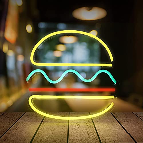 LED Neonlicht Zeichen Burger Leuchtreklamen Sign Light Hängende Neonlichter Betrieben von USB für Home Bar Bier Fenster Shop Zimmer Puby Deko Licht von WMLBK