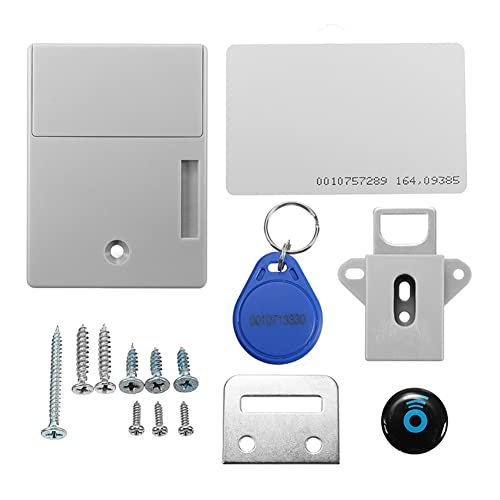 RFID Elektronisches Schrankschloss, Schrank Verstecktes Schloss, Smart Hidden Drawer Locker, Elektronischer Sensor DIY Lock Kits für Holzschrank Schublade Spind Schrank von WMLBK