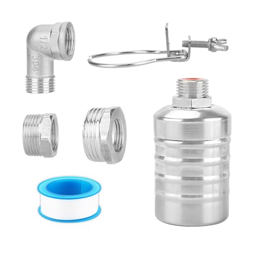 Schwimmerventi 1/2", 3/4" oder 1" Automatische Wasserstandsregelung 304 Edelstahl Schwimmerschalter mit Dichtungsband für Pools, Fischteiche, Wassertanks Schwimmerventi 1/2", 3/4" oder 1" Automatische Wasserstandsregelung 304 Edelstahl Schwimmerschalter mit Dichtungsband für Pools, Fischteiche, Wassertanks von WMLBK