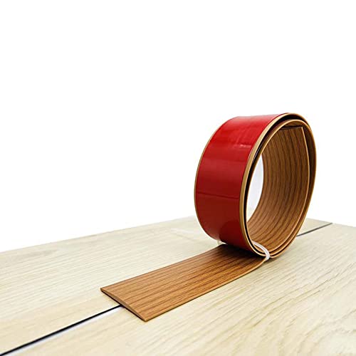 Übergangsleiste Selbstklebend,2m x 4 cm Profil Vinyl Übergangsleiste Bodenbelag Schwelle Übergang Streifen Fußboden Spalt Verbindungs für Türschwelle (Gelbe Eiche(2M)) von WMLBK
