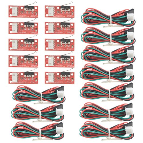 WMYCONGCONG 10 PCS Endstop Mechanischer Endschalter mit Kabel für 3D Drucker Mega 2560 Endschalter Verwendung von WMYCONGCONG