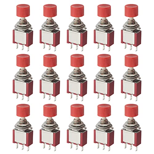WMYCONGCONG 15 Stück SPDT-Tastschalter 3-polig AC 2A 250V/ 5A 120V NO/NC von WMYCONGCONG