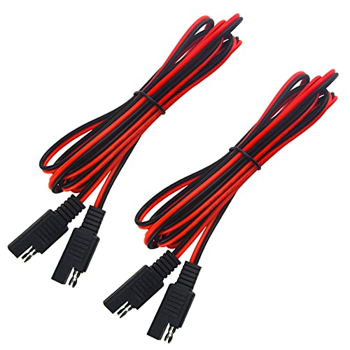 WMYCONGCONG 2 PCS 1.9 Meter SAE-Schnelltrennkabel SAE-Stecker 18 AWG für Solar- und Autobatterien, 12V-Geräte in Autos, Motorrädern und Wohnmobilen von WMYCONGCONG
