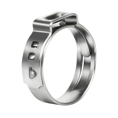 WMYDNXXT 36 Stück Rohrschellen aus Edelstahl 304, stufenlose Einzelohr-Schlauchschellen, 6–31,6 mm, Kraftstoffschlauchschellen-Clips(13.7-16.2mm) von WMYDNXXT