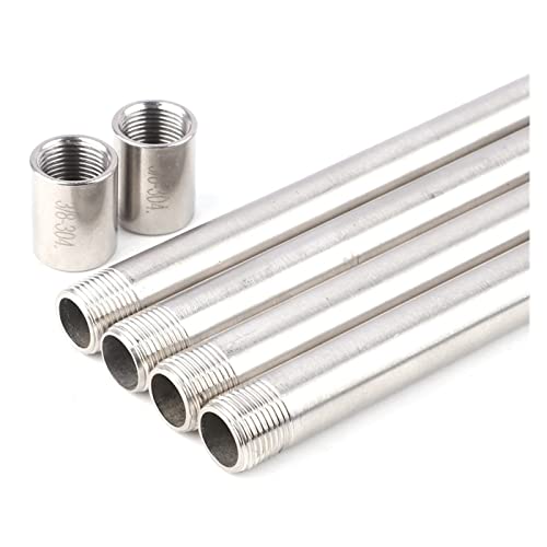 WMYDNXXT 5~50 cm 1/8 "~ 1" Verdicken 304 Edelstahl Rohr Kapillare Industrie Öl Wasser Gas SS304 Gewinde Verlängerung Rohr Fröhlich(3l4 Inch Tube,20cm) von WMYDNXXT